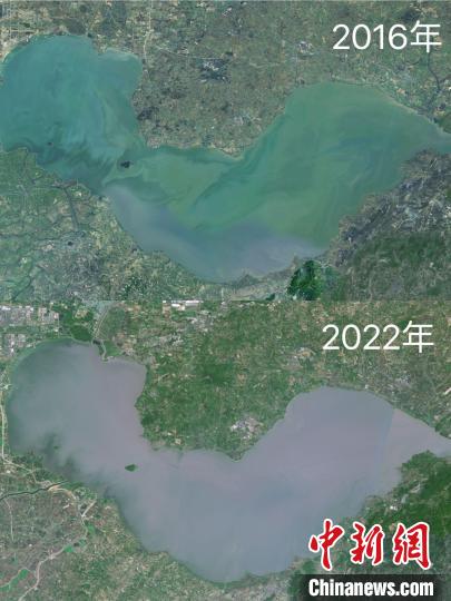 卫星图鸟瞰“国际湿地城市”合肥之变
