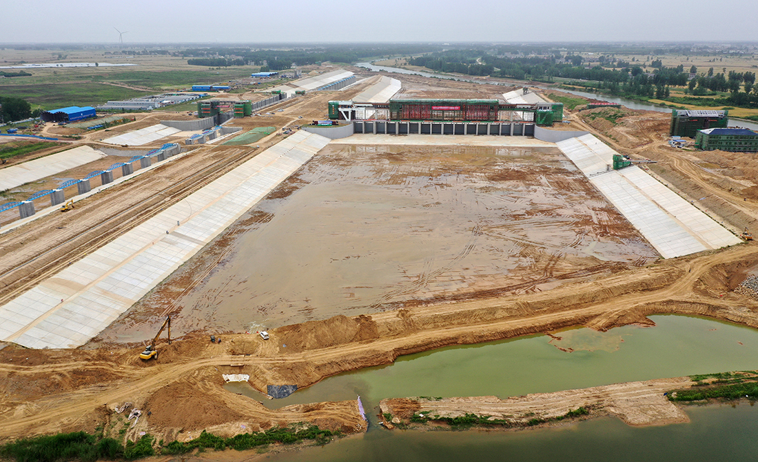 【“飞阅”中国】安徽：涡河蒙城枢纽建设工程通（蓄）水