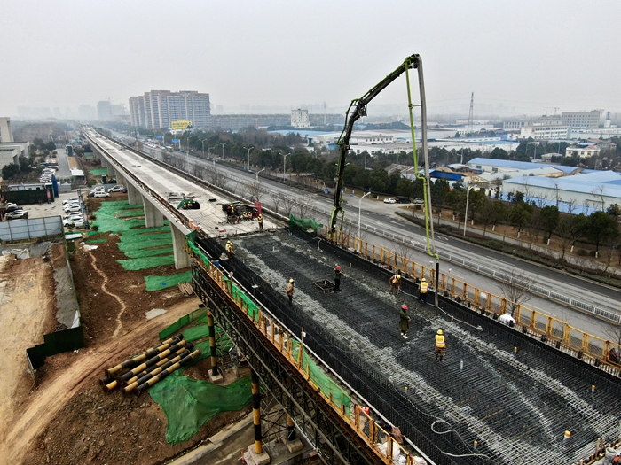 滁寧城際鐵路二期工程全線橋梁主體結構完工
