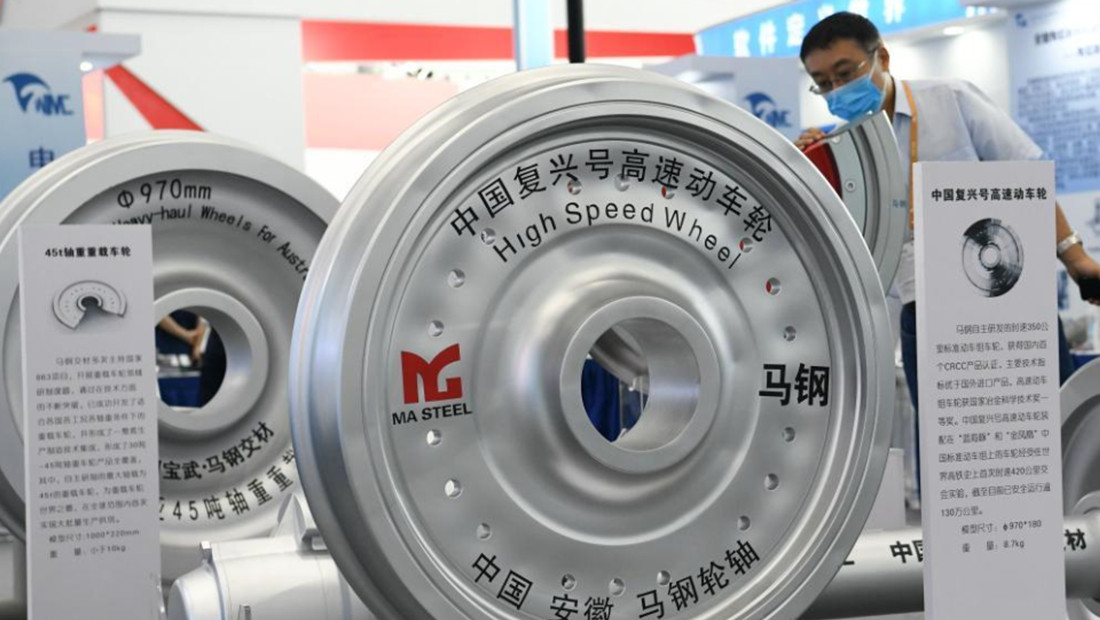 中國復興號高速動車輪模型
