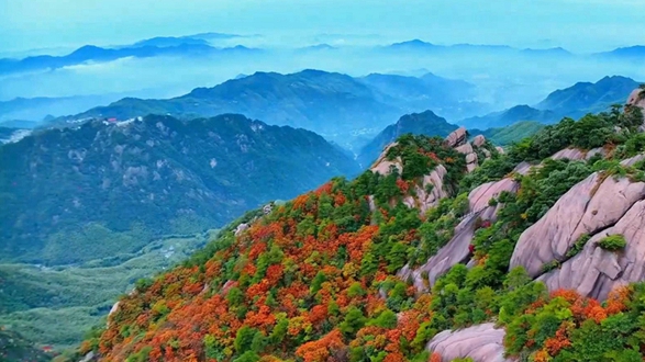 安徽九华山：霜染丹林，感受自然之美